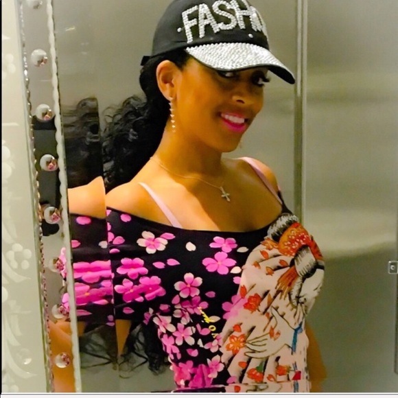 Callie Blossom: Rhinestone Asian Cherry Geisha Tee - Picture 3 of 8